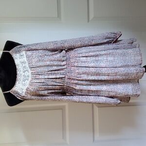 Dress with cold shoulder sleeves